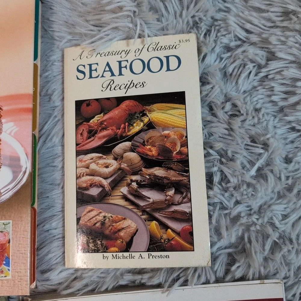 Lot Of 6 Cookbook Seafood‎ Barbecue Deserts Breakfast Lunch Supper